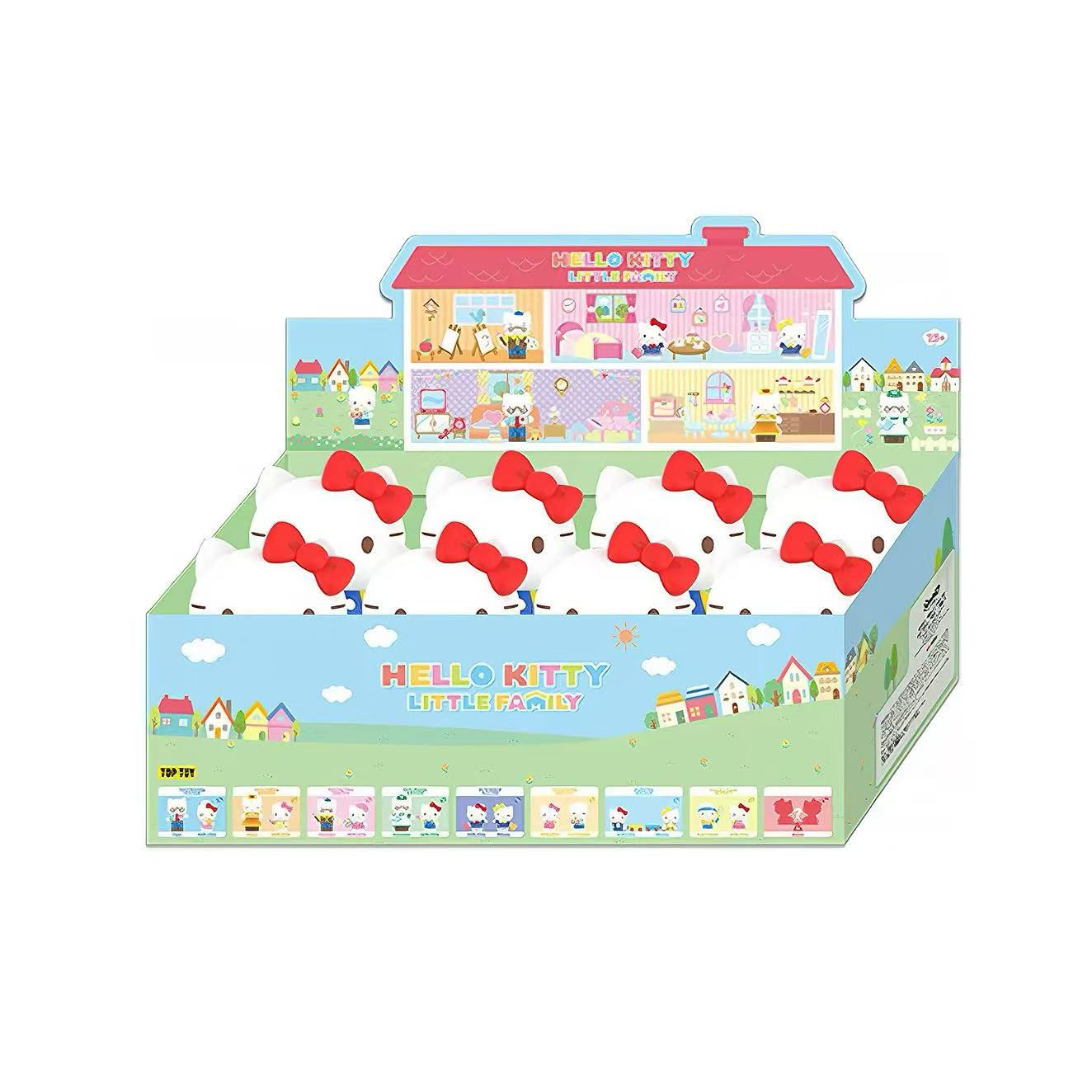 TOP TOY Hello Kitty Little Family Series Figures Blind Box