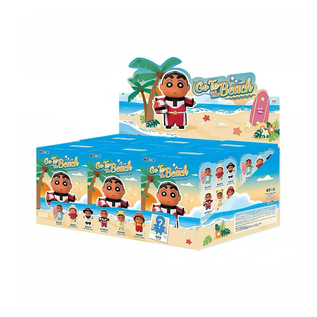 CRAYON SHINCHAN Go To The beach Series Plush Charm Blind Box