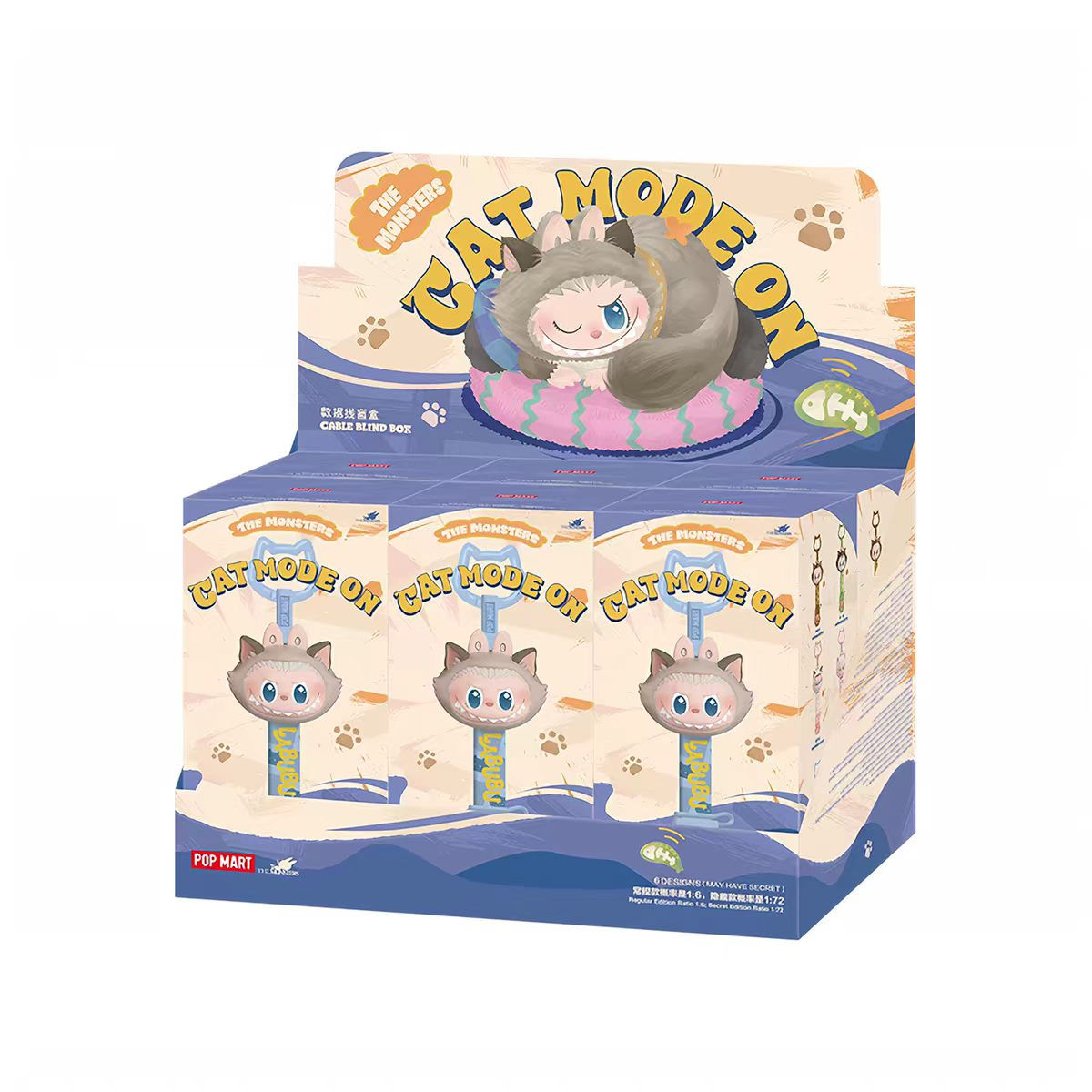POP MART THE MONSTERS CAT MODE ON SERIES - USB Cable Blind Box