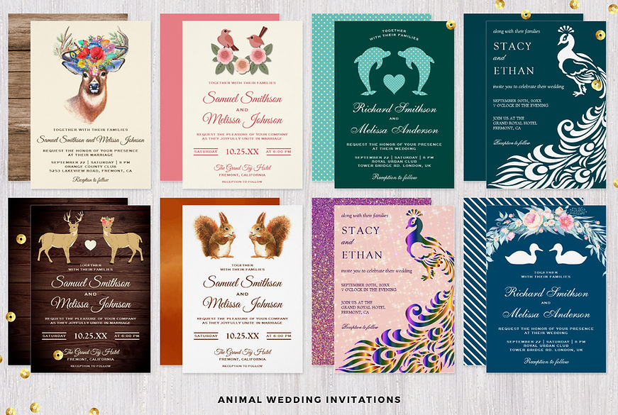 Animal Wedding Invitations