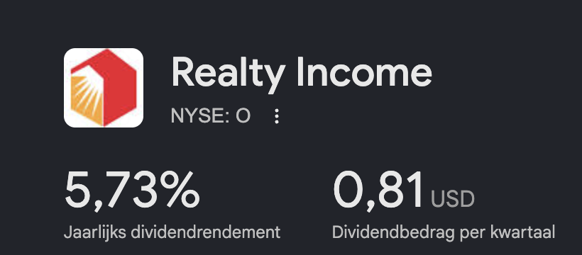 Dividend Realty Income
