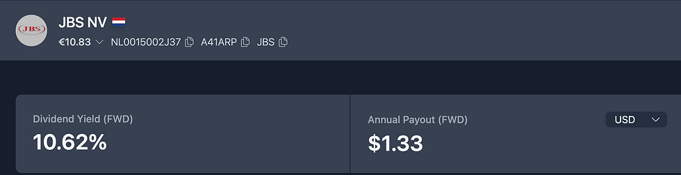 Dividend JBS