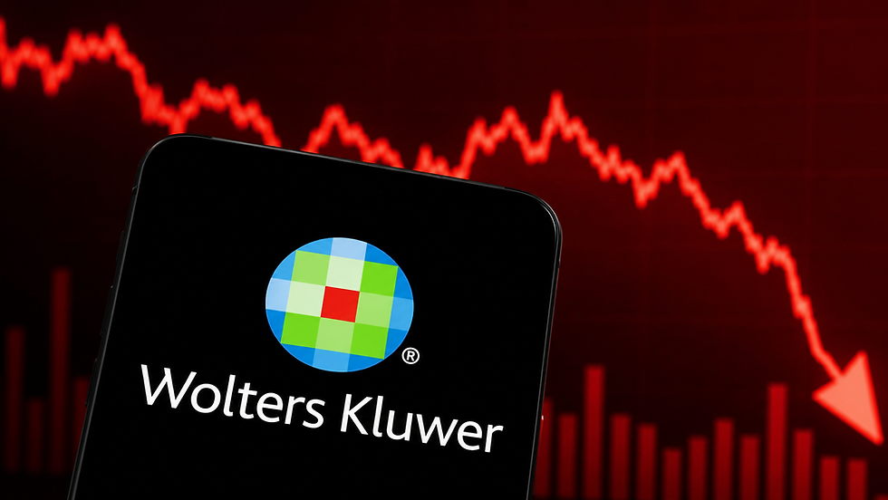 Aandeel Wolters Kluwer daalt vandaag 13%: dit is waarom