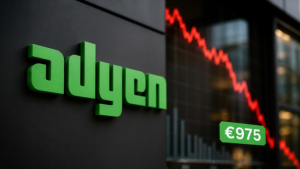 Adyen na 70% daling: is het aandeel op €975 koopwaardig?