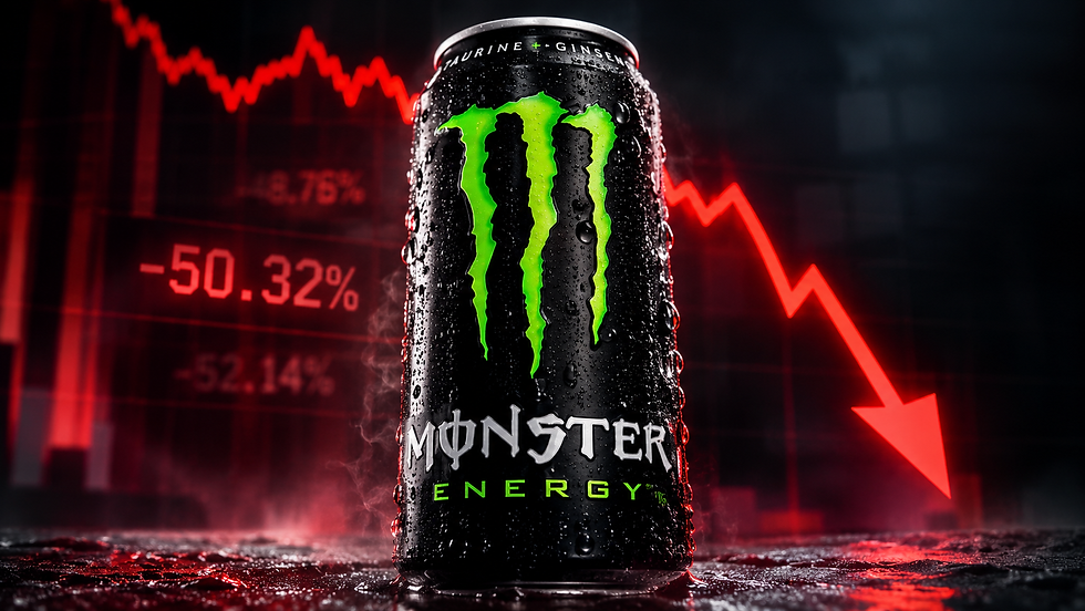 Aandeel Monster Energy daalde 50% in augustus: dit is waarom