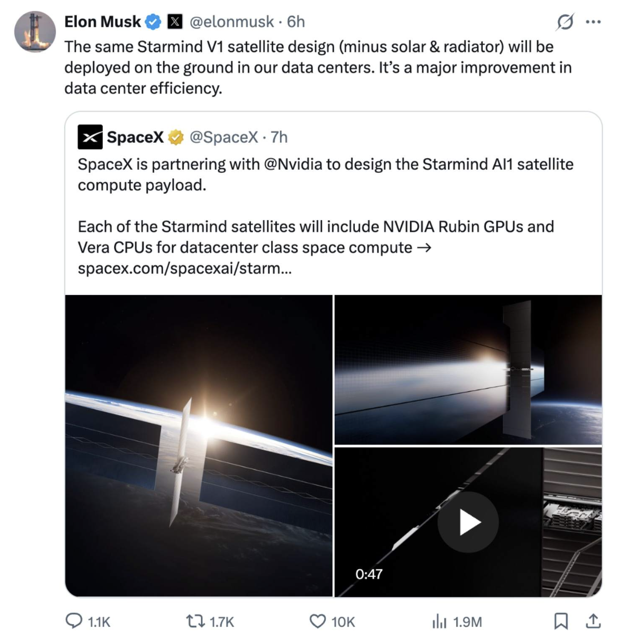 Musk deed eerder uitspraken over samenwerkingen met Nvidia
