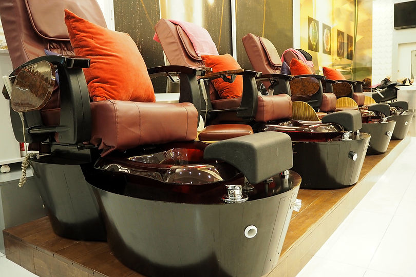 The big nail spa chair in the shop ready to service you.jpg