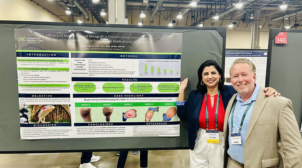 Chief Clinical Officer, Dr. Faila Santos and CEO Peder Johnsen