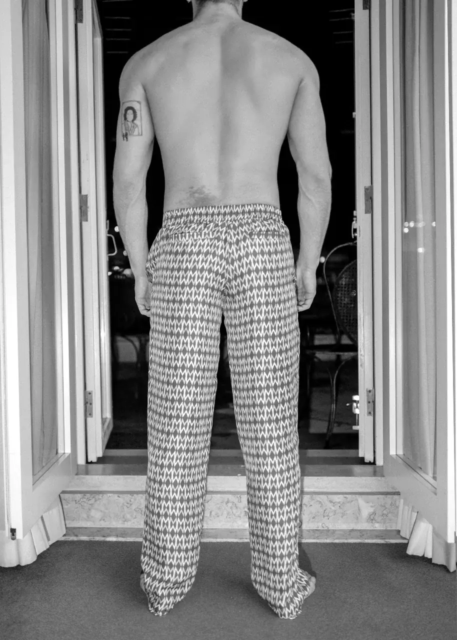 Thumbnail: Monogrammed Satin Pants