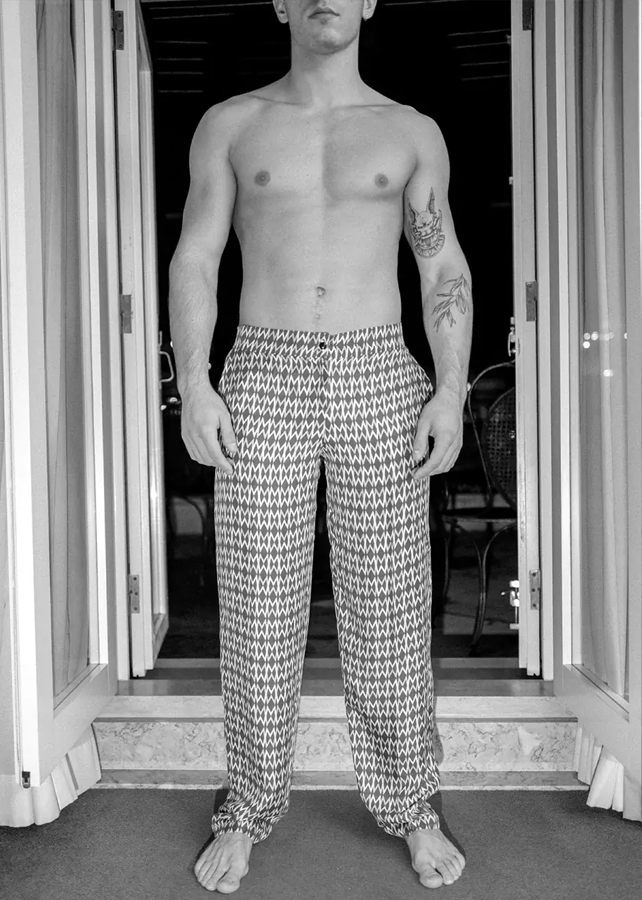 Thumbnail: Monogrammed Satin Pants