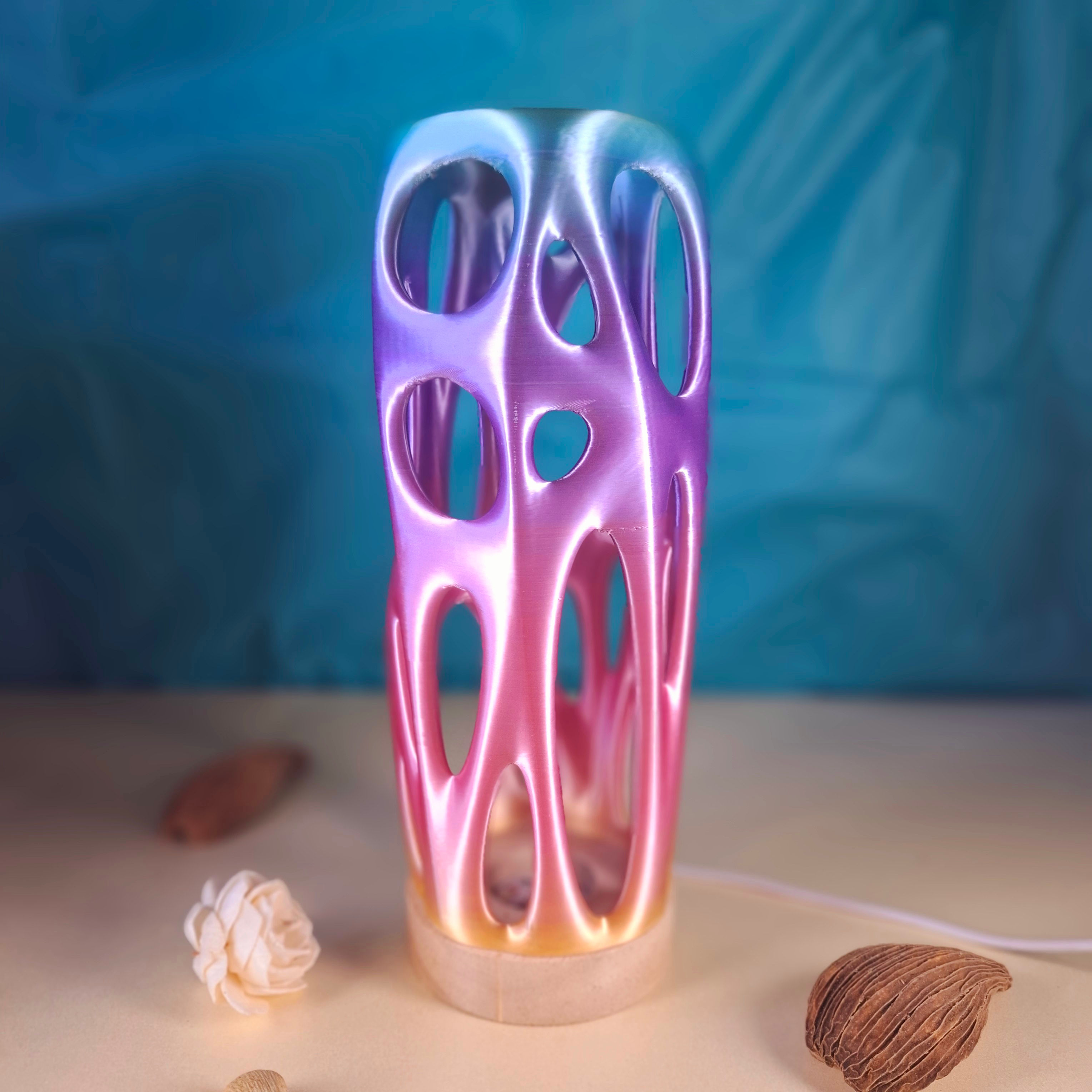 Rainbow Voronoi USB Lamp