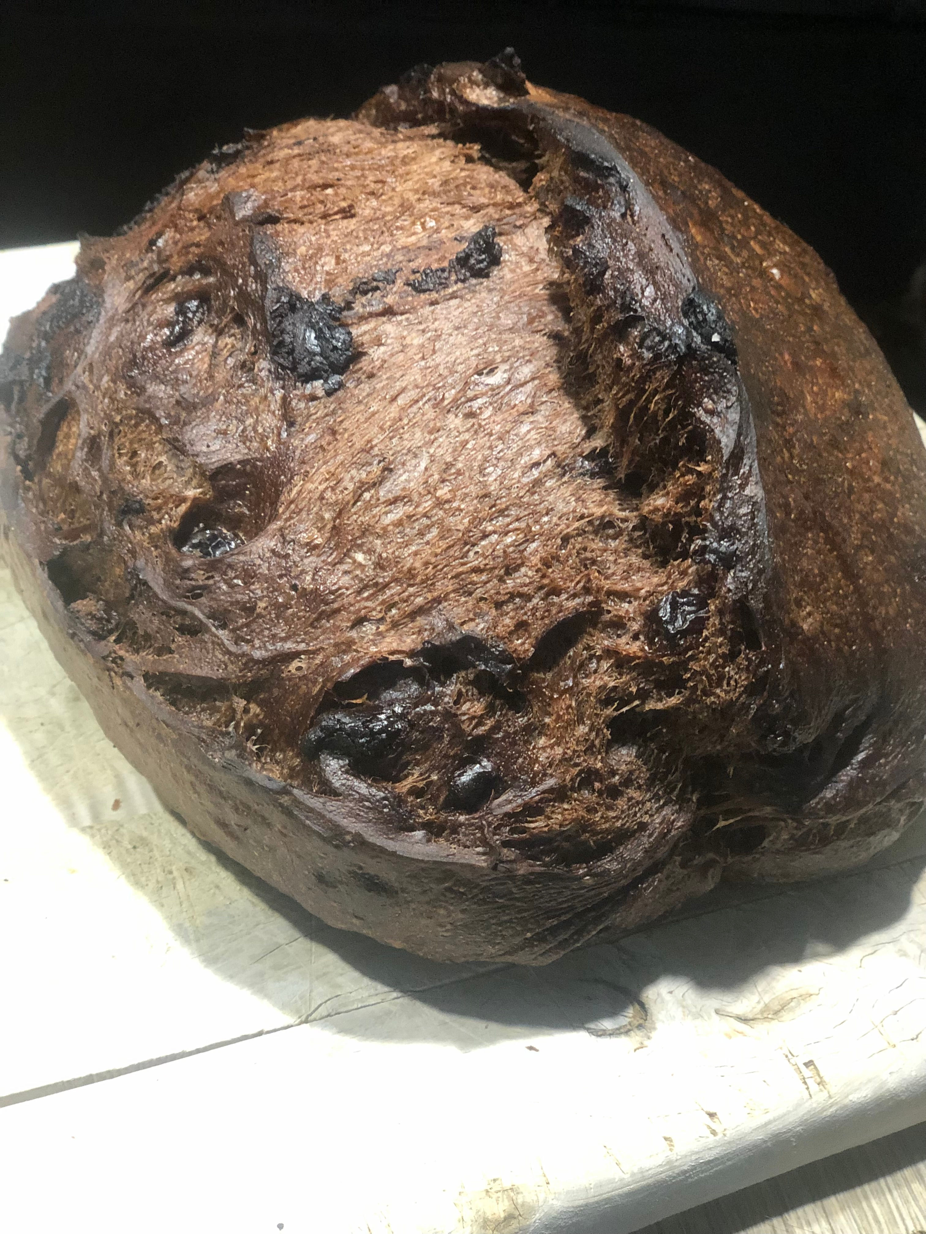 Chocolate sourdough bread