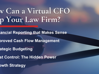 Virtual CFO for Law Firms: What to Expect