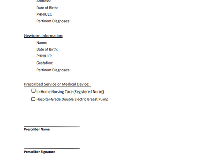 Prescription Template