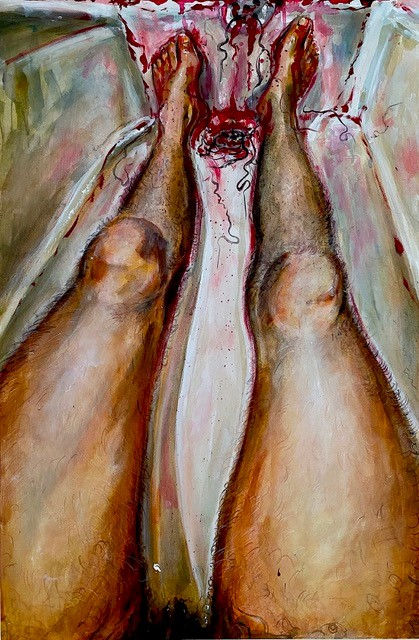 Scrub-a-dub-dub, there is blood in the tub