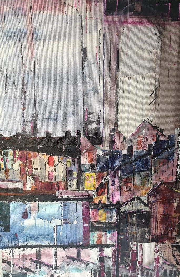 Barbara Castle. Shelter.£750. 64x94cms