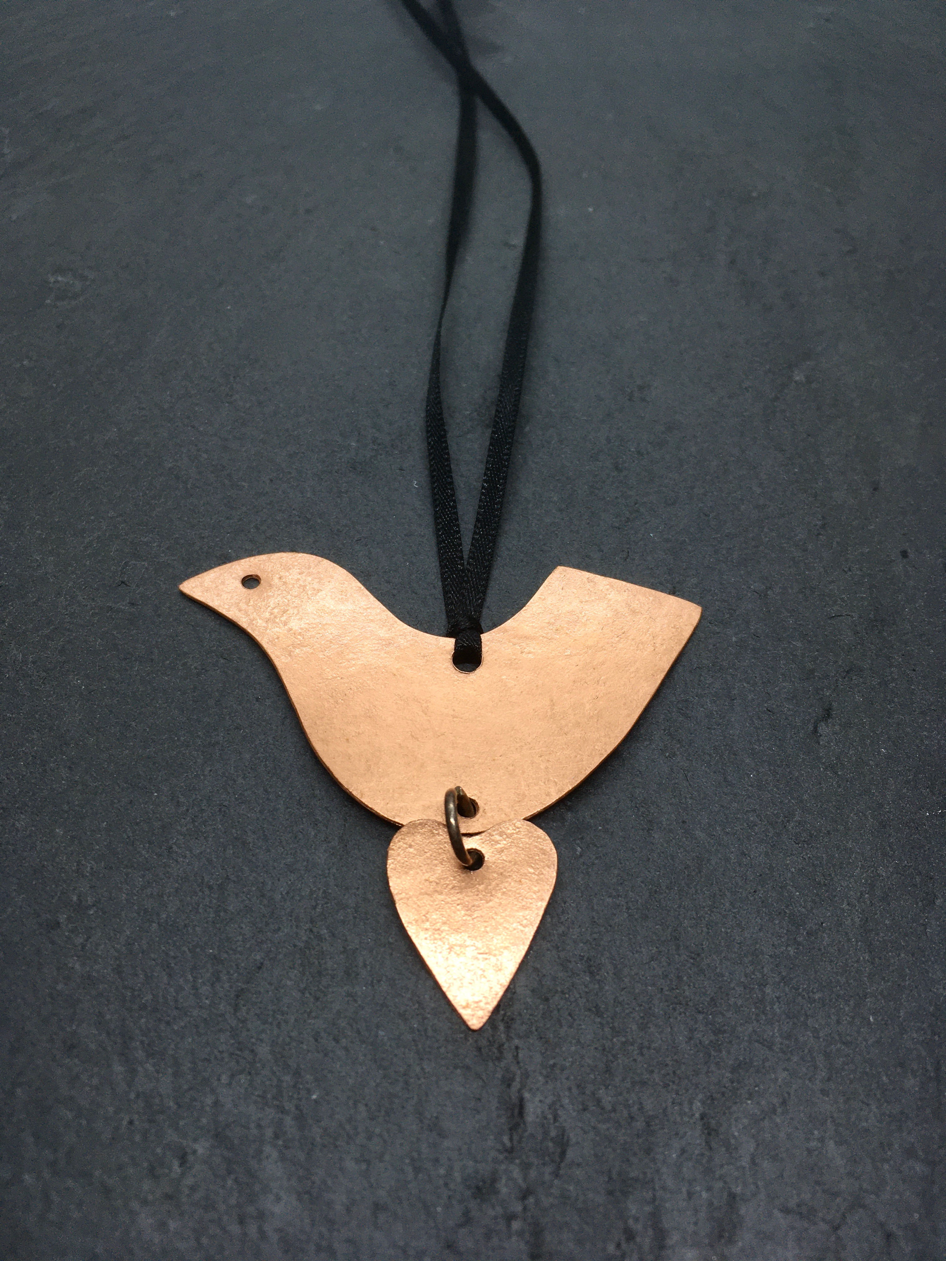 Dove Heart Necklace