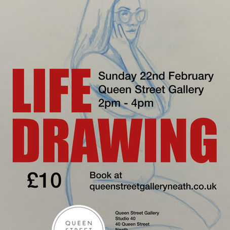 Life Drawing. Sunday 22nd February, 2pm
