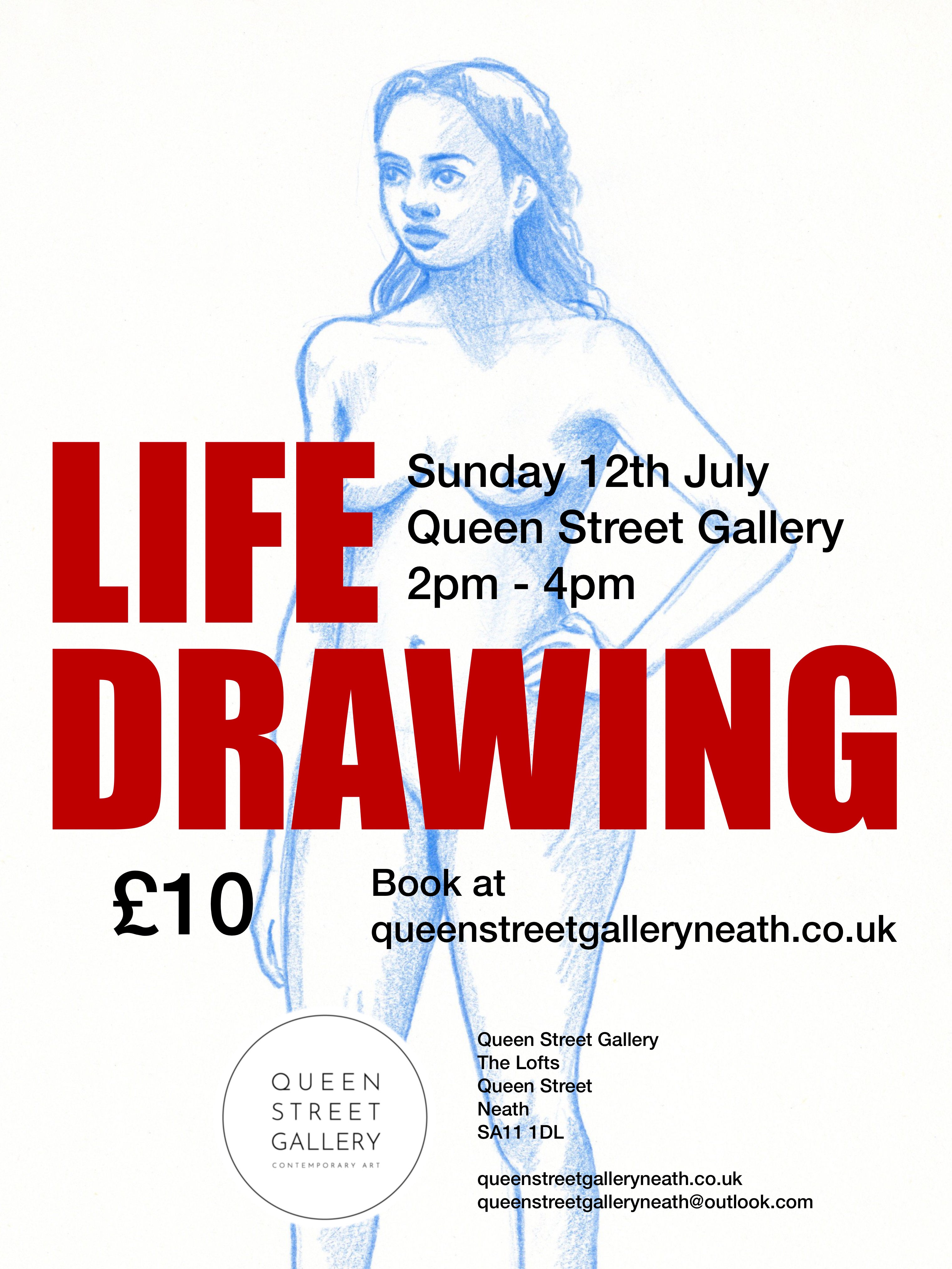 Life Drawing. Sunday 12th July, 2pm