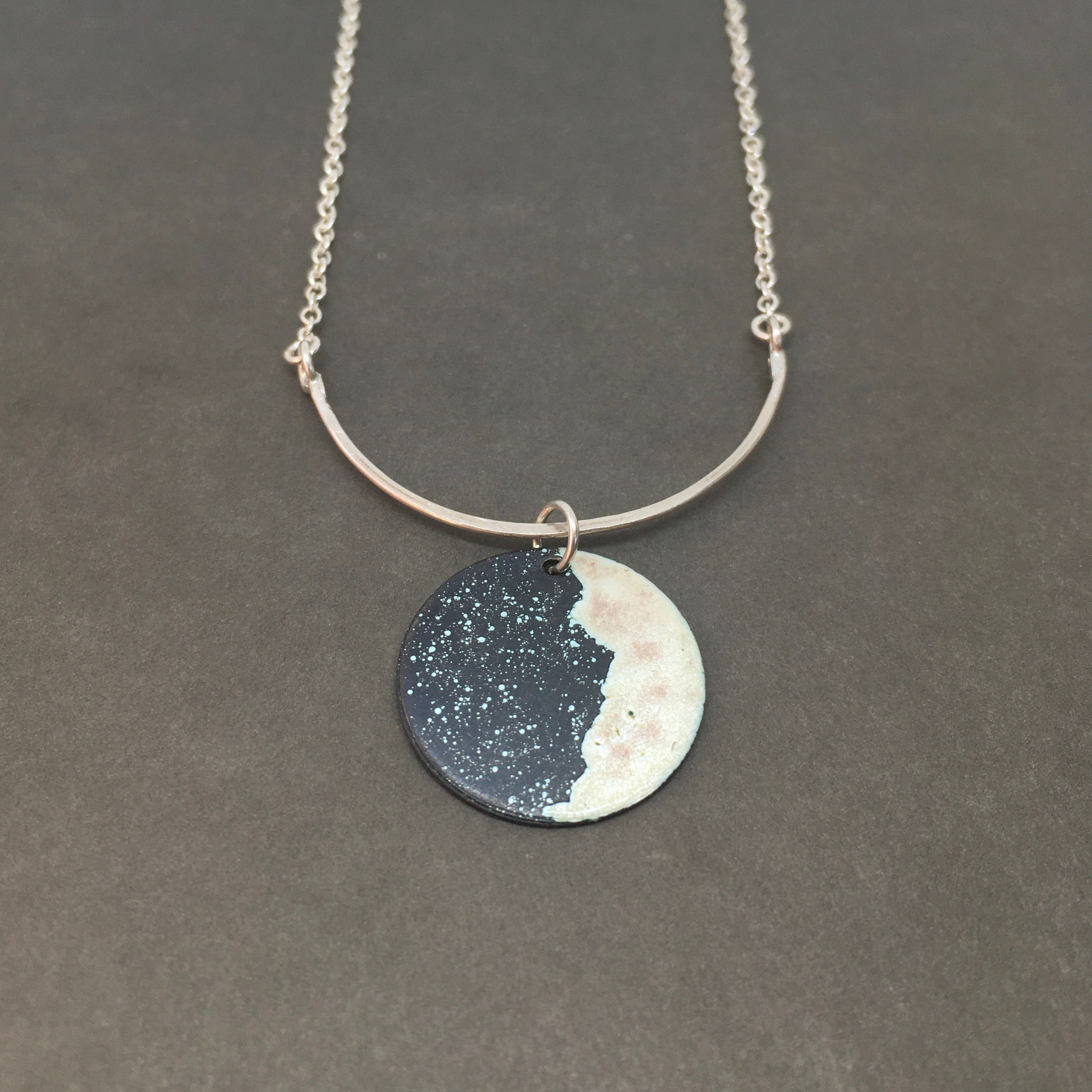 Glowing Crescent Moon Necklace