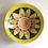 Thumbnail: Yellow Flower Bowl with Orange Centre