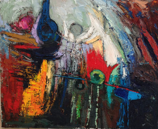 The Stolen Child Oil on board 32 x 27 inches.jpg