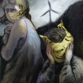 Gustavius Payne Primal Instinct oil on canvas 30x41cm 002.jpg