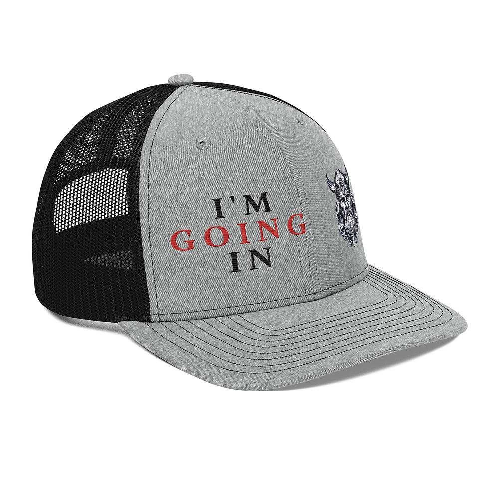 Thumbnail: I'm Going In Trucker Style Hat- Light Colors