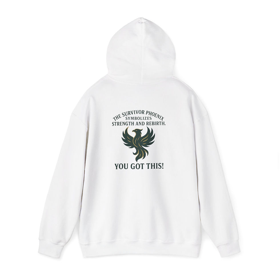 Thumbnail: I am a Survivor- Unisex Comfy Heavy Blend™ Hooded Sweatshirt