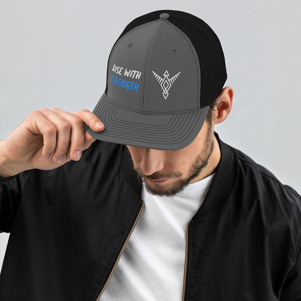 Thumbnail: The Survivor Symbol- Trucker Cap (dark colors)