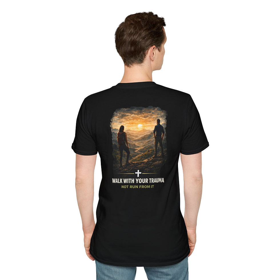 Thumbnail: "Walk With Your Trauma, Not Run From It" Inspirational Graphic T-Shirt