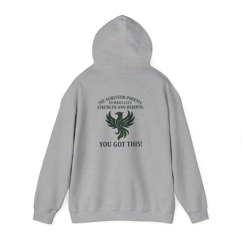 Thumbnail: I am a Survivor- Unisex Comfy Heavy Blend™ Hooded Sweatshirt
