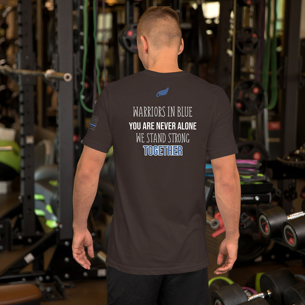 Thumbnail: You Are Not Alone- Blue Line- Unisex t-shirt