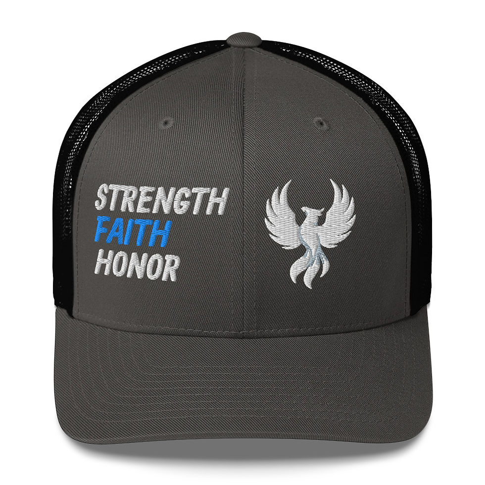 Thumbnail: Strength Faith Honor- Trucker Cap