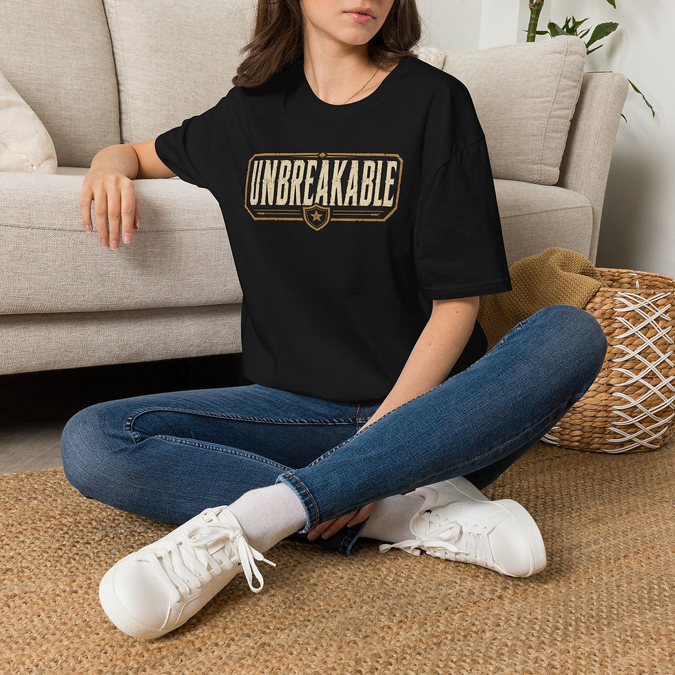 Thumbnail: "Unbreakable" Cotton Comfy T-Shirt