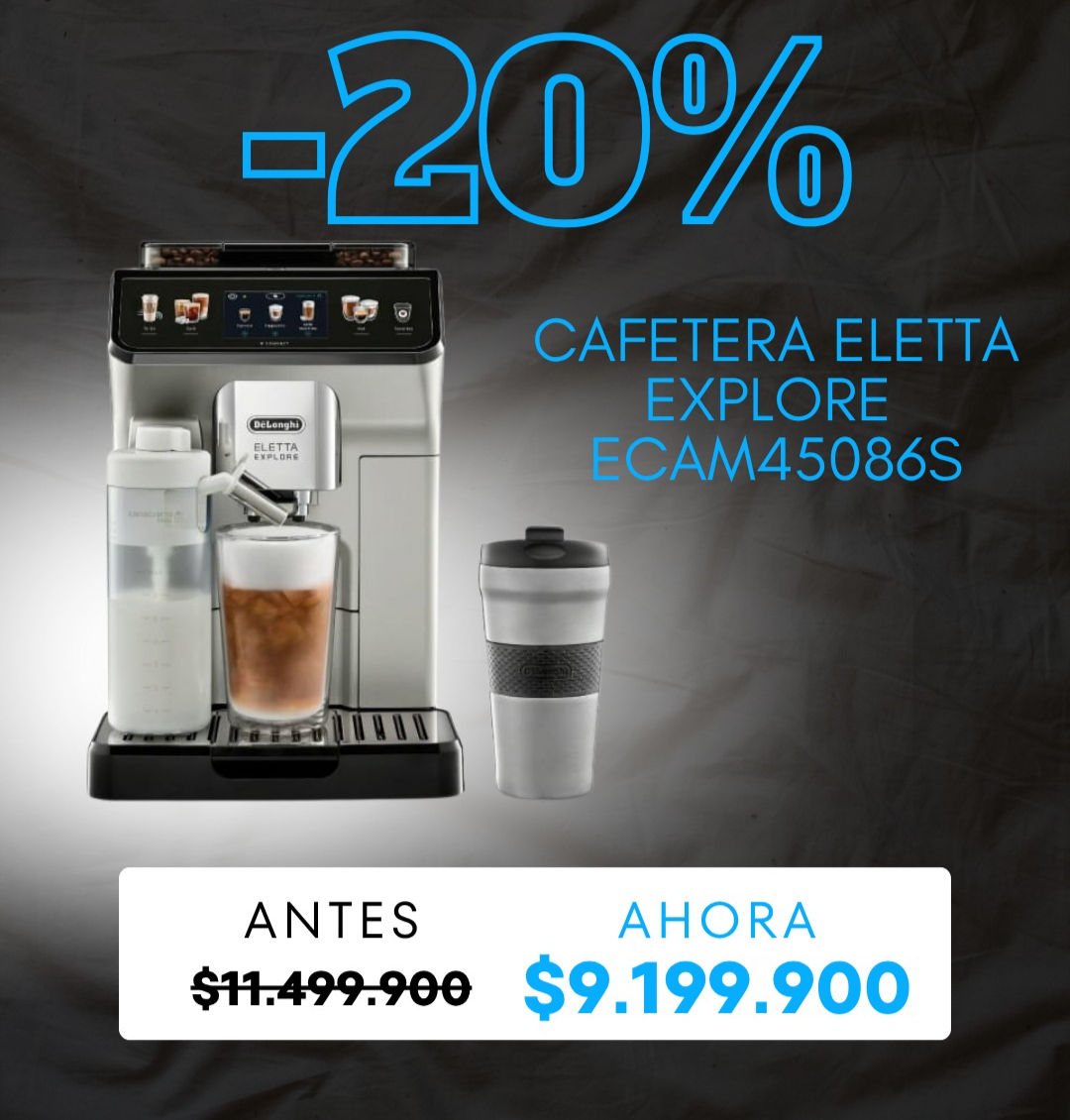 Cafetera Super Automática ELETTA EXPLORE ECAM45086S Delonghi