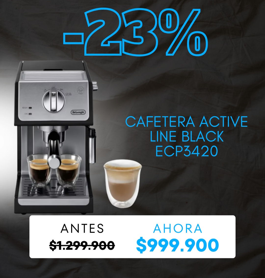 Cafetera espresso Active Line Black ECP3420 Delonghi