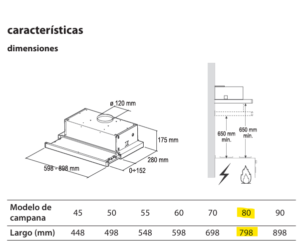 Miniatura: Campana telescópica de 80 cm IOT8002I1 IOMABE