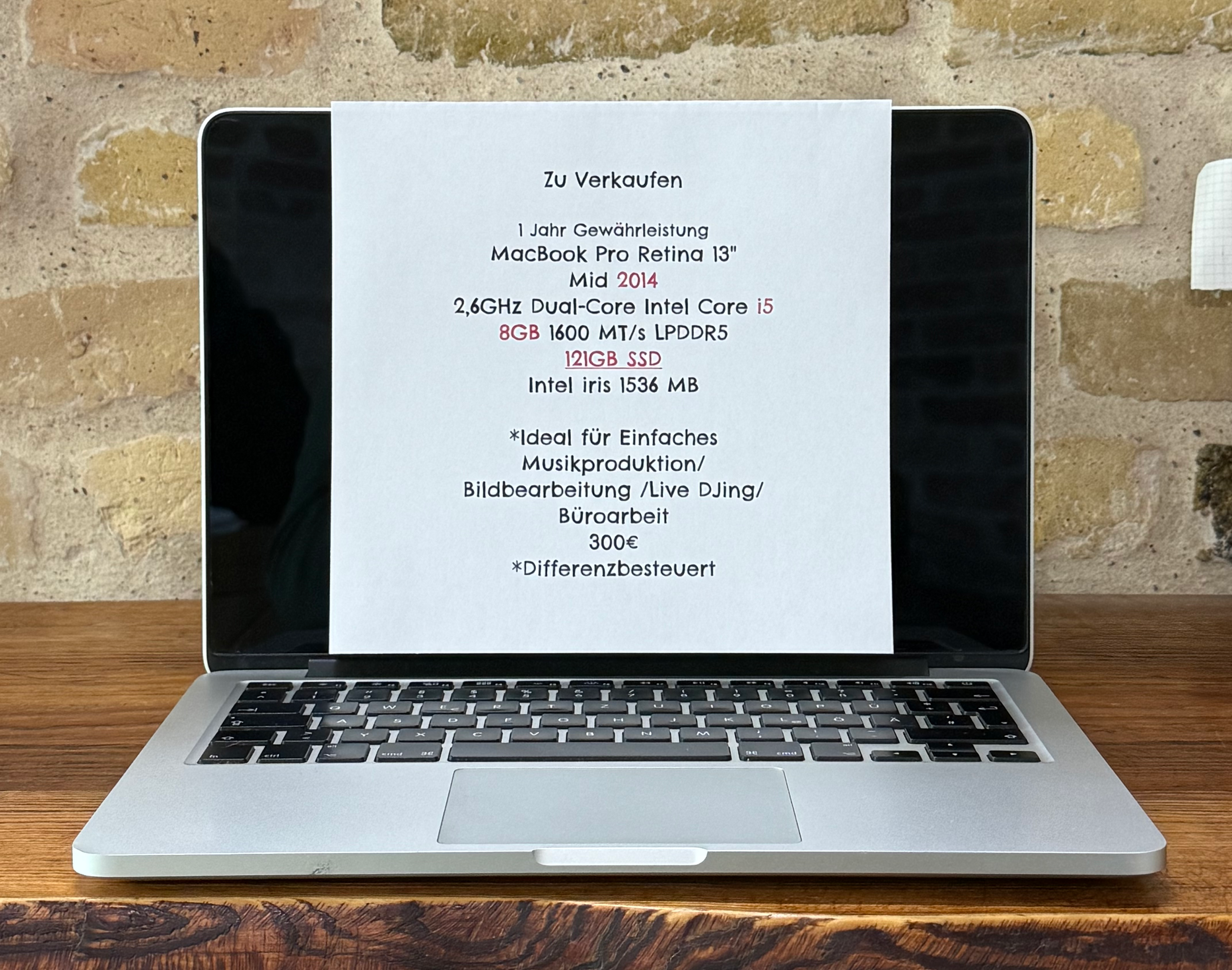 MacBook Pro Retina 13" Mid 2014