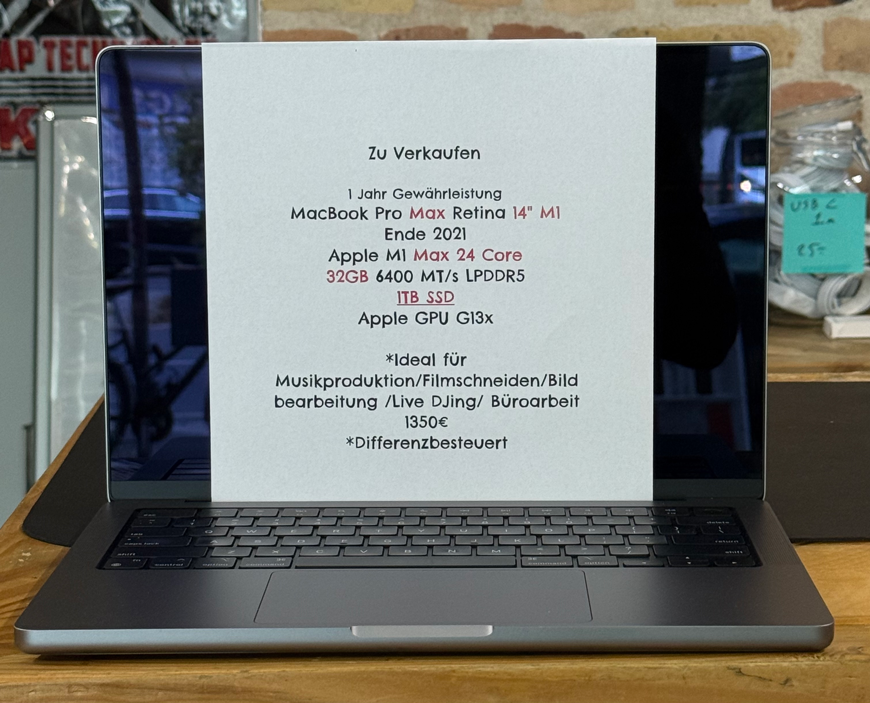 MacBook Pro Max Retina M1 14"