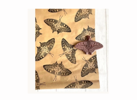 Rubber Stamp Making and DIY Wrapping Paper