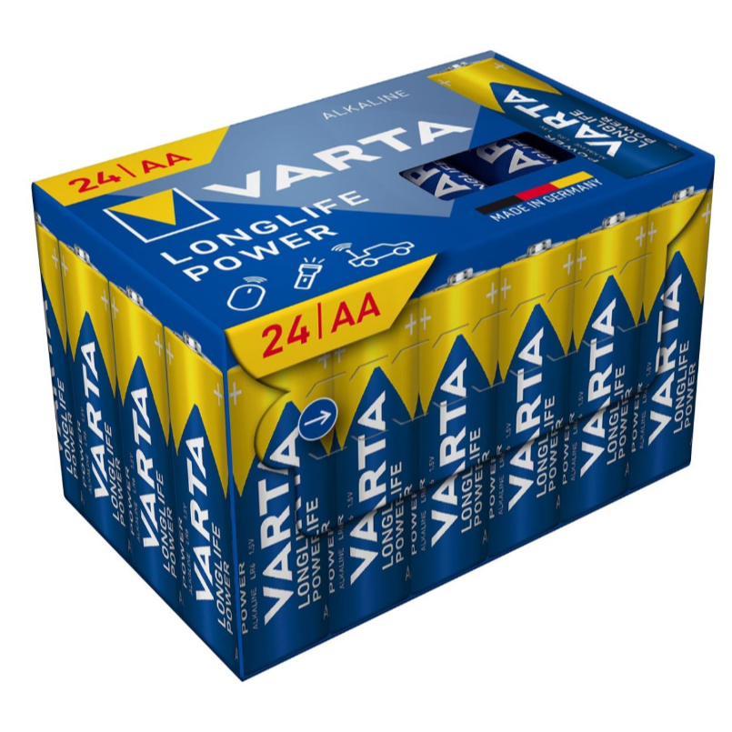 VARTA 04906301124 Alkaline Manganese Battery, International Size: LR6