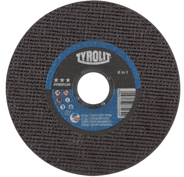 TYROLIT 34424279 Cut-Off Wheel 115x1.0x22.23 mm A 60 Q-BFP