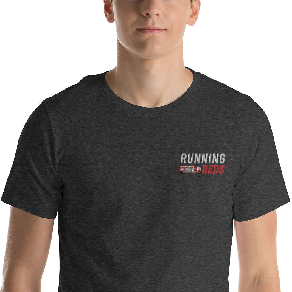 Thumbnail: Unisex embroidered t-shirt (Fire)