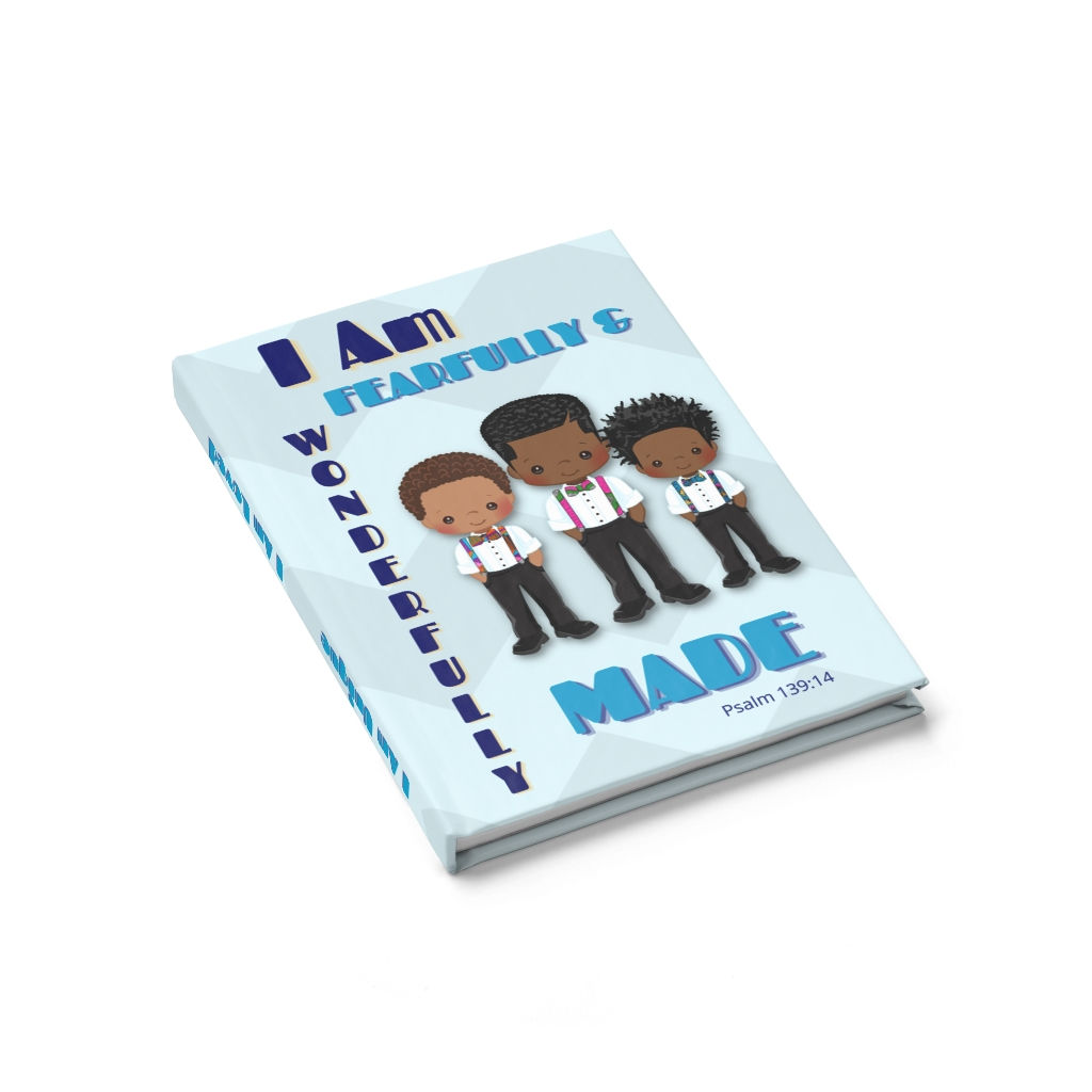 "Fearfully & Wonderfully Made" Journal (Boys) - Ruled Line