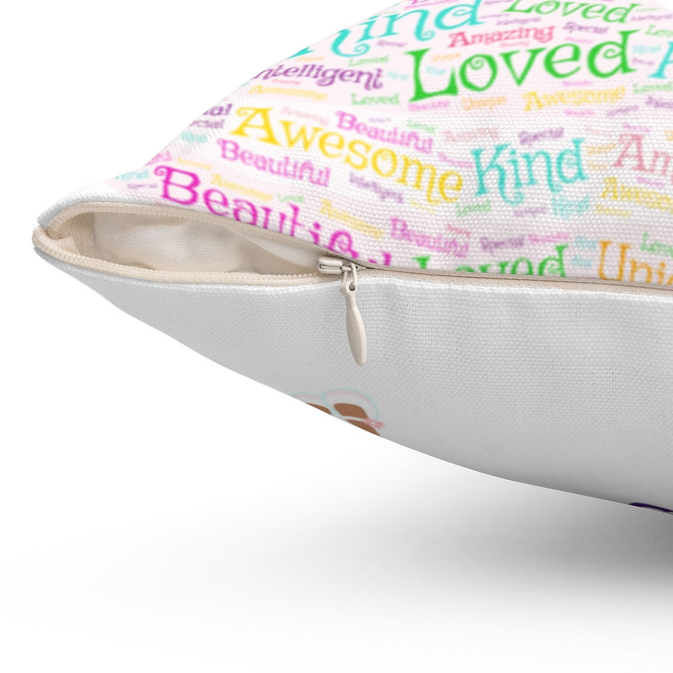 Thumbnail: "Believe In The Magic" Square Spun Polyester Pillow