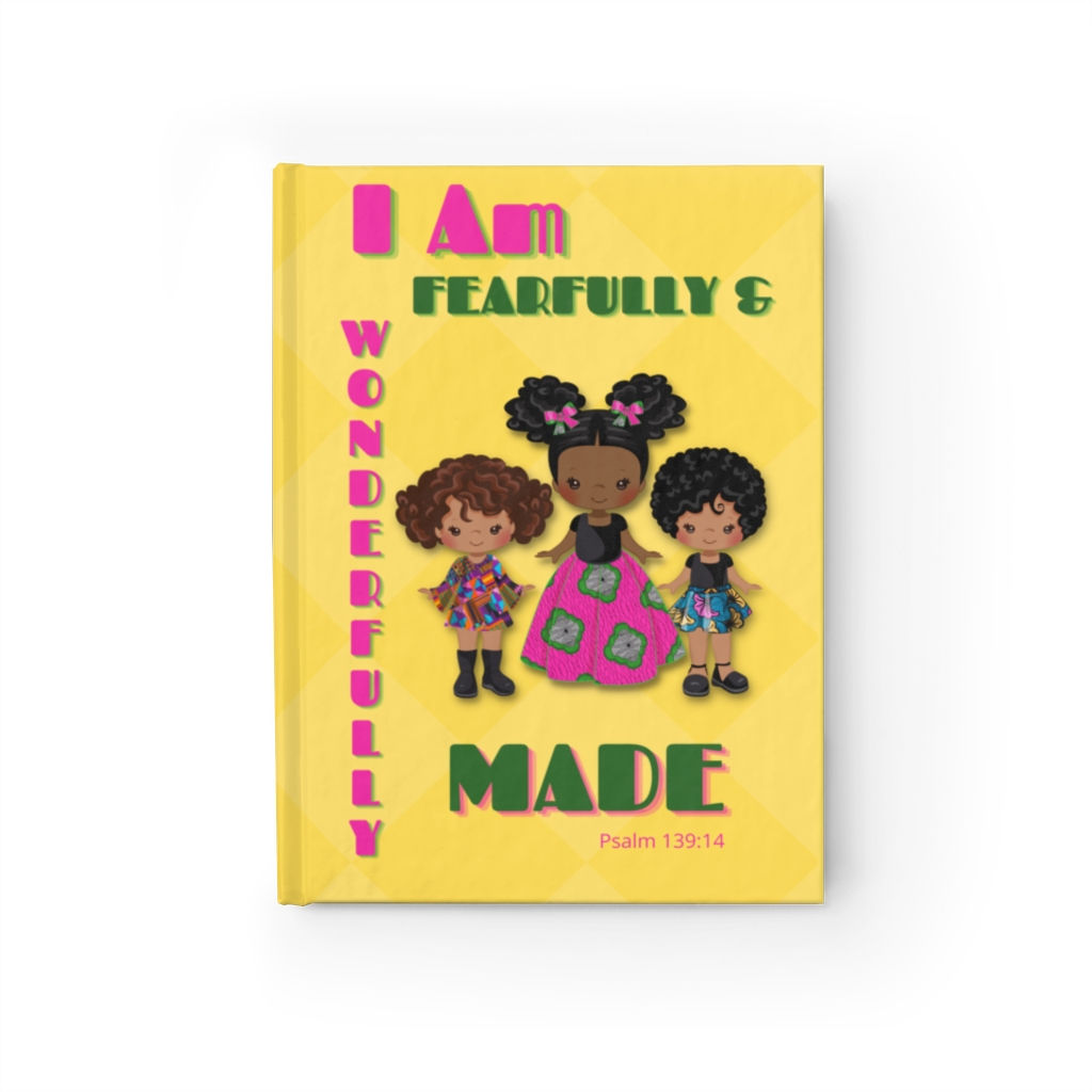 "Fearfully & Wonderfully Made" Journal (Girls) - Ruled Line