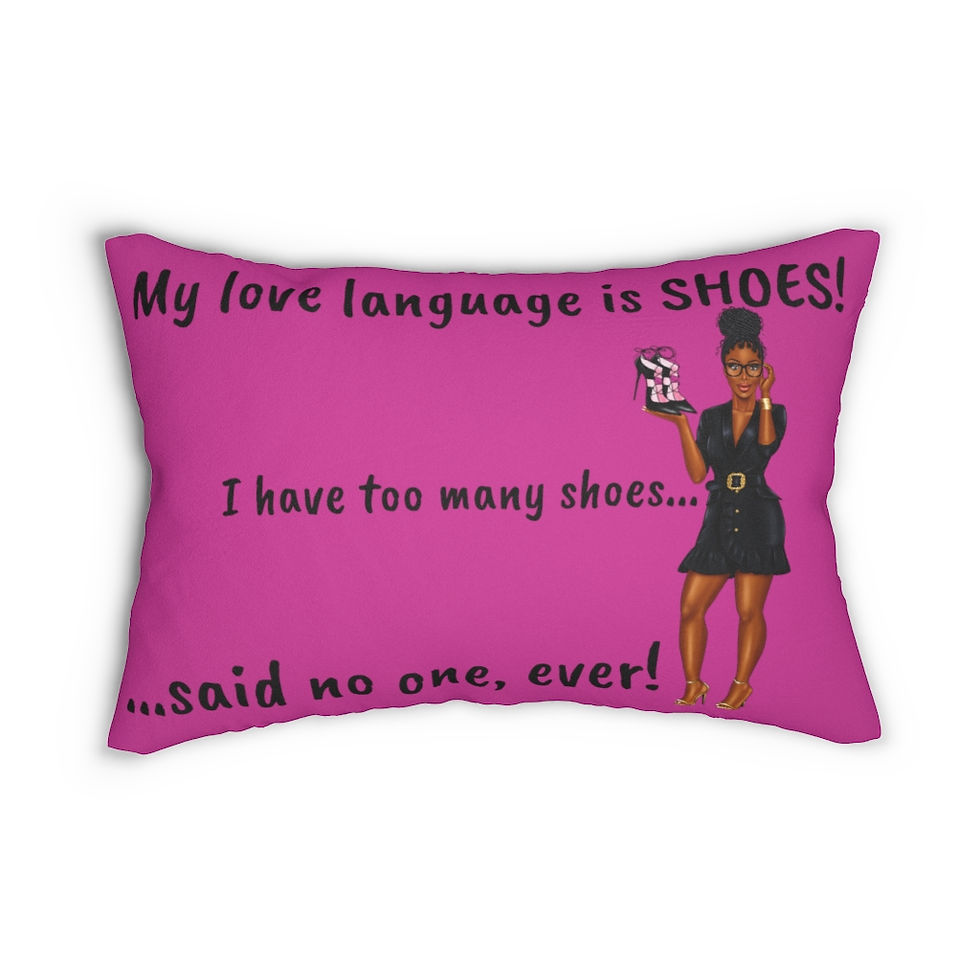 Thumbnail: "My Happy Place" Spun Polyester Lumbar Pillow