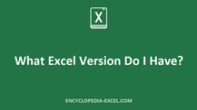 What Excel Version Do I Have?
