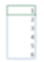 Create sequence of numbers to match the length of a cell